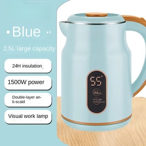Bouilloire électrique sans fil ODM 1,2 L en acier inoxydable 1500 W avec arrêt automatique, contrôle de la température, protection contre l'ébullition à sec et fonction maintien au chaud - Product Image 6