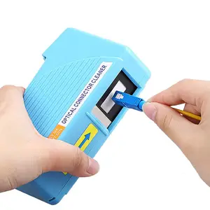 FTTX/FTTH Fiber Optic Connector Cleaner Fiber Optic Cleaning Box SC/FC/ST/LC 550 Times Cassette Type Cleaner Fiber Wiping Tool