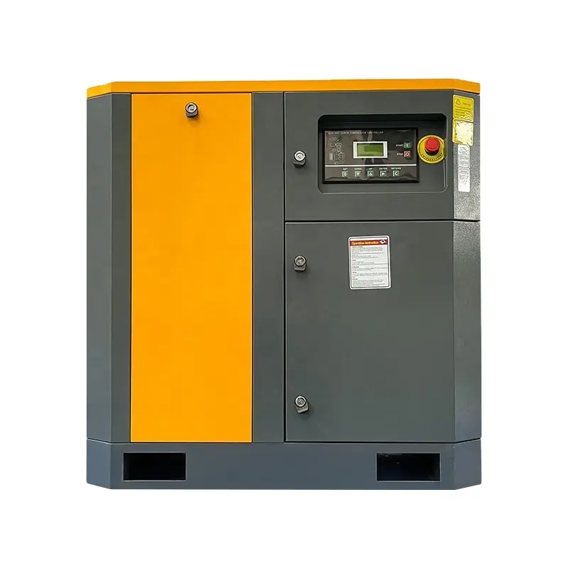 22kw 30HP 8bar 10 bar düzeltme hızı vida tipi hava kompresörü 415V 50HZ