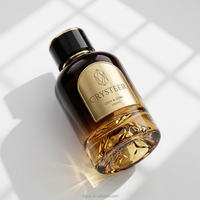 Botol Semprot Parfum Silinder Kustom Mewah dengan Pompa Semprot |   Kemasan Kaca Ramah Lingkungan Cetak Emas Sablon Sutra 30ml 50ml 100ml