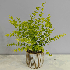 Petits bouquets faits à la main de feuilles d'<span class=keywords><strong>eucalyptus</strong></span> douces, 30 cm, fleurs artificielles décoratives modernes pour la maison, mariage, Noël, remise de diplôme - Product Image 4