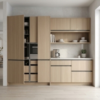 Ensemble de meubles de cuisine et de buffet en chêne clair, solution d'ameublement complète pour la maison, idéale pour les projets