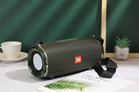 Altavoz Subwoofer Más Vendido, Altavoz Bluetooth Portátil Redondo y Grande de Tela con Radio FM, Tarjeta TF y AUX
