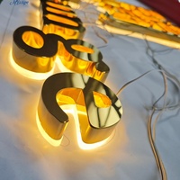 Enseigne lumineuse LED 3D personnalisée pour intérieur, enseigne murale d'hôtel, panneau signalétique, logo 3D LED pour enseigne commerciale extérieure