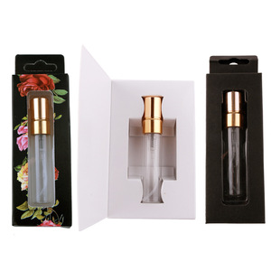 Wholesale Luxury 5ml 10ml Metal Caps Spray Clear Amber Empty Glass <strong>Tester</strong> Perfume Bottle With Paper Box - Product Image 3