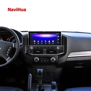 NAVIHUA กล้องวิทยุสเตอริโอสำหรับรถยนต์,กล้องนำทาง GPS มัลติมีเดียรุ่นอัพเกรดใหม่สำหรับ Mitsubishi Pajero