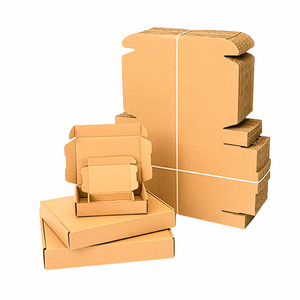 Sản xuất bán buôn hộp giấy sóng biểu tượng tùy chỉnh in ba lớp quần áo sóng vận chuyển hộp bưu phẩm - Product Image 1