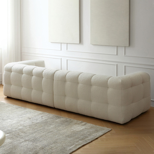 BOBA Simple francés Retro copo de nieve terciopelo sofá Color caramelo malvavisco cuadrado diseño <span class=keywords><strong>para</strong></span> sala de estar apartamento Hotel Villa - Product Image 3