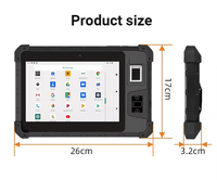 Tableta Robusta Android 13 de 8 Pulgadas con Escáner de Código de Barras PDA para Gestión de Almacenes WMS con SDK Gratuito