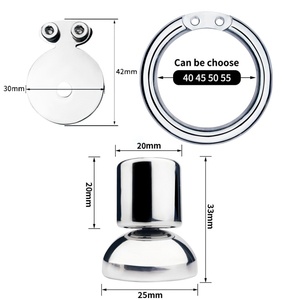 Jaula de Castidad Uretral de Extrusión Invertida con Cabeza de Dildo Realista de Silicona, Juguete Sexual BDSM para Hombre, Anillo para Pene - Product Image 3