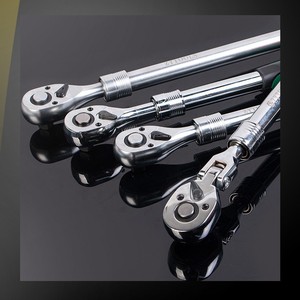 Extended Telescopic Ratchet Wrench 1/4 In Metric Industrial Grade Chromium Vanadium Steel Polished Surface Automotive Repair - Product Image 1
