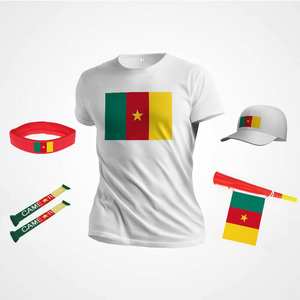 Camiseta de Fútbol de Camerún con Logotipo Personalizado, Artículo de Recuerdo para Fanáticos, Material de Poliéster, Impresión Digital, Talla Personalizada - Product Image 5