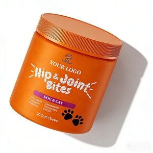อาหารเสริมบำรุงข้อและสะโพกสำหรับสุนัขแบบ OEM/ODM - กลูโคซามีนผสมคอนดรอยติน วิตามินซีและอี 400 มก. ขนมเคี้ยวแบบนิ่มบรรเทาอาการปวดข้อสำหรับสุนัข - Product Image 1
