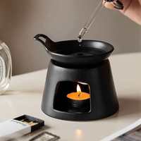 Diffuseur d'huiles essentielles en céramique BECORA pour la décoration de la chambre à coucher, brûleur d'arômes en bois de santal, fonte de cire pour parfum aromatique