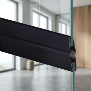 Tiras de Sellado de Goma <span class=keywords><strong>para</strong></span> Cuartos de Ducha, Suministro de Fábrica, Tiras de Sellado de PVC con Imanes Impermeables <span class=keywords><strong>para</strong></span> Puertas de Armarios de Baño - Product Image 1