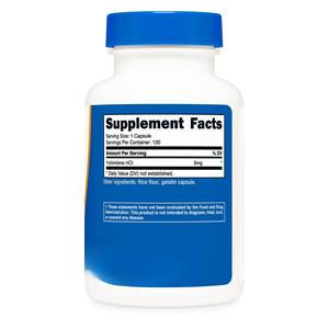 OEM Yohimbine <span class=keywords><strong>HCl</strong></span> 5mg 120 capsules sans gluten et sans OGM livraison directe pour adultes hommes et femmes pas pour les femmes enceintes - Product Image 2