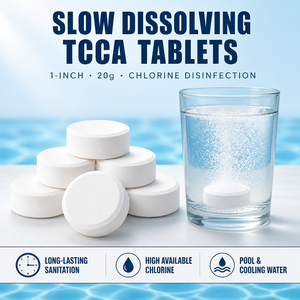 Tablettes TCCA de 1 pouce, 20 g, 90 % d'acide trichloroisocyanurique, tablettes de <span class=keywords><strong>chlore</strong></span> à dissolution lente pour la désinfection de l'eau des piscines et des spas - Product Image 2