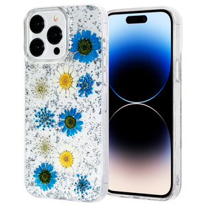 เคสโทรศัพท์กันกระแทก KINGSOUL รุ่นหรูหรา ผลิตจาก TPU+PC ตกแต่งด้วยอีพ็อกซี่ ประดับด้วยดอกไม้แห้งแท้และมุก สำหรับผู้หญิง ขายส่ง - Product Image 6