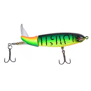 10cm 13g Topwater pêche <span class=keywords><strong>leurre</strong></span> rotatif queue crayon <span class=keywords><strong>Popper</strong></span> dur <span class=keywords><strong>brochet</strong></span> appât hélice <span class=keywords><strong>leurre</strong></span> - Product Image 5