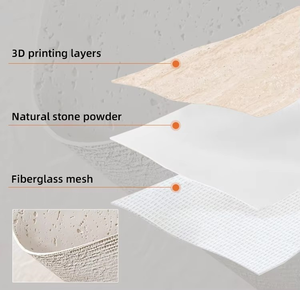 Panneaux de pierre artificielle <span class=keywords><strong>flexible</strong></span> en travertin de haute qualité 600*1200mm, pierre artificielle pliable, installation facile pour villa intérieure - Product Image 5