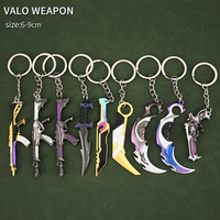 Valorant Karambit Prime 2.0 Couteau Métal 16CM Porte-clés Mini Pliable Personnaliser Jouets