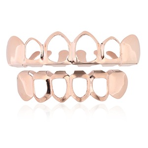 Grillz dentaires personnalisés Hip Hop, crocs <span class=keywords><strong>de</strong></span> <span class=keywords><strong>vampire</strong></span>, Grillz inférieurs Hip Hop Iced Out pas chers pour dents en or - Product Image 4