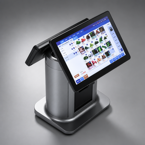 High Performance 15.6" Sensitive Dual Touch Screen POS Terminal 80mm Auto Cutter for Business Supermarket Customer Display POS - Product Image 3