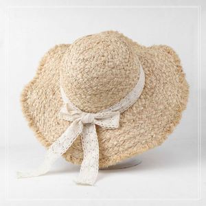 Sombrero de Rafia para Mujer, Estilo Casual, con Lazo, de Ala Ancha, para Protección Solar, para la Playa, para Actividades al Aire Libre, Venta Directa de Fábrica - Product Image 1