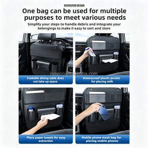 Multifunktionaler Universeller Auto-Rücksitz-Organizer mit Klappbarem Tisch, Getränkehalter, Taschentuchhalter und Aufbewahrungstasche - Product Image 4