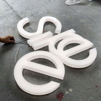 Signalétique en acrylique illuminée, lettres 3D LED, lumière blanche neutre, étanche IP65, pour la publicité, les aéroports, les magasins de détail, les commerces