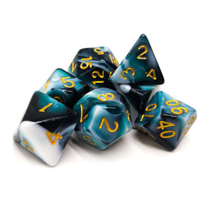 OEM مخصص DND مجموعة النرد DND مزدوجة اللون النرد البلاستيكية متعددة السطوح لعبة النرد للأطفال - Product Image 4