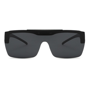 Lunettes de soleil de sport Shield polarisées UV400 à monture intégrale unisexe pour sports de plein air adultes - Product Image 1
