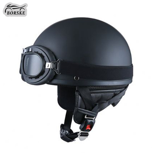 Barsky personnalisé moto Scooter <span class=keywords><strong>poids</strong></span> léger demi-visage équitation <span class=keywords><strong>casque</strong></span> de moto unisexe Vintage <span class=keywords><strong>casque</strong></span> de protection personnel - Product Image 3