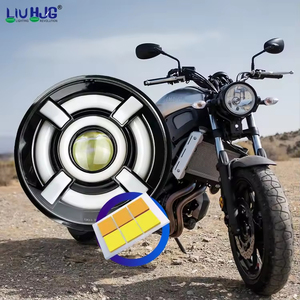 Fari LED Angel's Eye da 7 Pollici in Lega di Alluminio Personalizzati con Illuminazione Automatica per ATV/UTV/Moto Jeep Renegade 2015-2021 Anteriori - Product Image 6