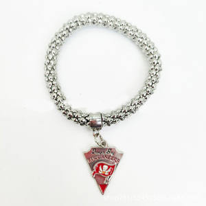 Europeo y americano para nueva cadena de eslabones de aleación <span class=keywords><strong>NFL</strong></span> equipo de fútbol gota de aceite colgante verde Bend Packers collar - Product Image 1