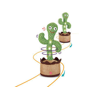 बच्चों ने भरे और लूट के खिलौने की आवाज को नियंत्रित किया और हल्के संगीत के साथ कैक्टस ट्विस्टिंग गाने के बोल रहे थे - Product Image 4