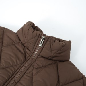 <span class=keywords><strong>Chaleco</strong></span> Térmico de Manga Corta con Cuello Alto y Acolchado de Diamantes Estilo Retro, Prenda Imprescindible para Combinar en Capas para el Trabajo y el Ocio - Product Image 6