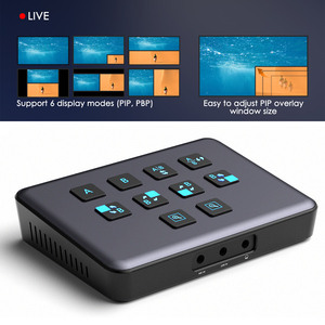 3,0 USB 1080P потоковая передача, захват игровой видеозаписи в реальном времени 2 * карта захвата видео Full HD в USB преобразователь потокового переключателя микшера - Product Image 6