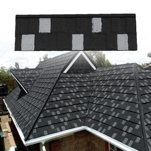 Colorful Stone Coated Metal <strong>Shingles</strong> Roofing Tiles for South Africa Building Materials - Product Image 5