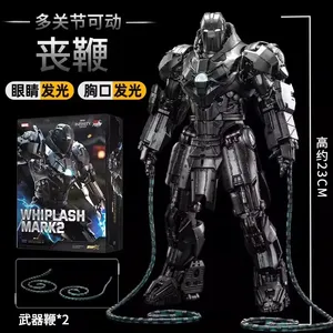 Marvel War Machine MK1 à MK43 Modèle Articulé Lumineux Iron Hulkbuster Armor Whiplash Titanium <span class=keywords><strong>King</strong></span> Cadeau Nouvel An Anniversaire - Product Image 6
