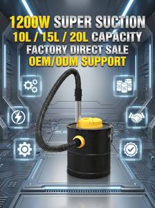 <span class=keywords><strong>Aspirateur</strong></span> à cendres en acier durable, vente directe usine, 1200W, forte aspiration, capacité 10-20L, outil de nettoyage de cheminée, cendres froides - Product Image 6