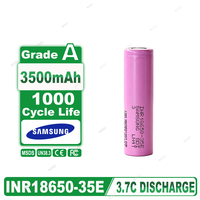 Baterai Isi Ulang Samsung NMC Silinder 3.7V 3500mAh Kepadatan Tinggi