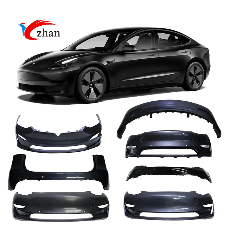 Factory Wholesale Price Automotive Parts Body Rear Auto Body Systems Front Rear Car Bumper For Tesla Model 3 Y S X All series