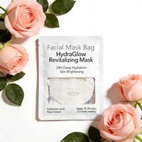 Emballage personnalisé de masque facial anti-odeur, anti-humidité et protecteur, sac en aluminium thermoscellable pour les soins cosmétiques de la peau