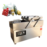 Machine d'emballage sous vide électrique compacte à double chambre VBJX pour aliments, fruits, légumes, saucisses, biscuits, sachets de thé et sandwichs