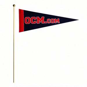 Drapeaux triangulaires en feutre personnalisés avec impression de logo, bannières durables, impression par sublimation, drapeaux en feutre brodés vierges personnalisés - Product Image 6