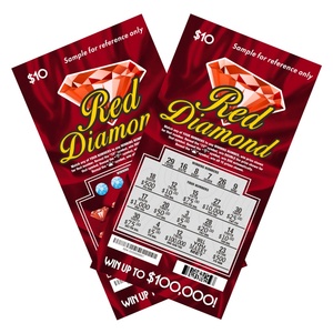 Nouvelle carte à gratter 2026 au design festif, impression de cartes à gratter à bas prix, billets de jeu de loterie, billets de loterie de haute qualité - Product Image 1