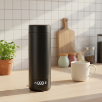 Pemanas Botol Bayi Pintar Portabel dengan Daya 350W, Dapat Diisi Ulang Secara Nirkabel, Tegangan 220-240V, Colokan USB, Garansi 1 Tahun
