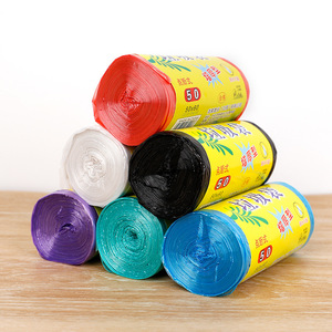 Okiss Trash Bags 45x52cm Thickened Flat Mouth Disposable Home Use 45 Pieces Per Pack - Product Image 1