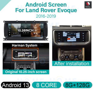 10.25 "Android 13 autoradio GPS Navi AutoRadio pour Land Rover Range Rover <span class=keywords><strong>Evoque</strong></span> 2012-2019 contrôle central Carplay sans fil - Product Image 6